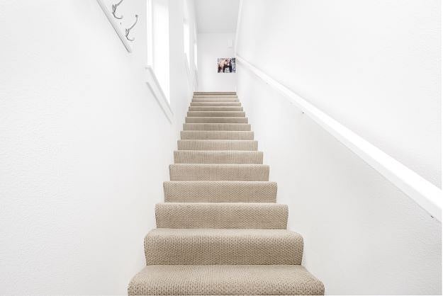 Ascend stairs to unit