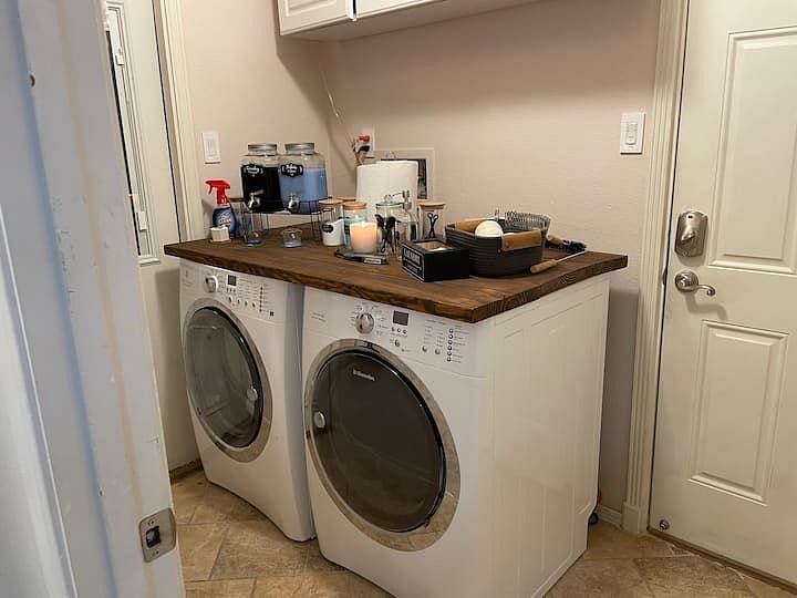 shared laundry area
