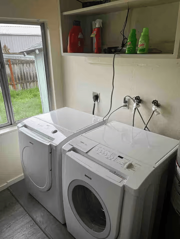 washer and dryer in unit