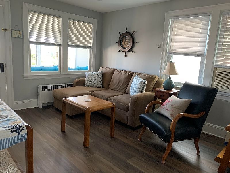                    Pullout queen couch, living room 