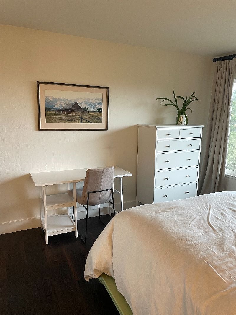 Desk, chair and 6 drawer dresser