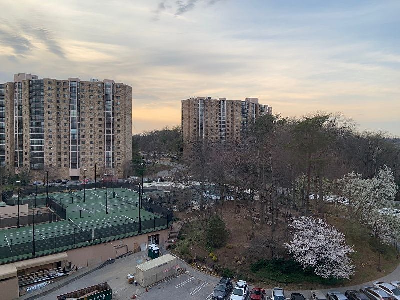 This is the view from the unit's balcony.