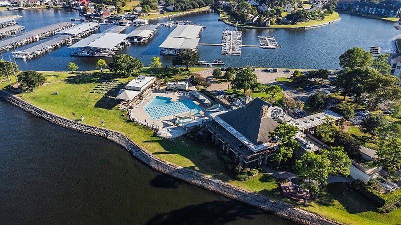 Yacht Club with pool and cabanas
