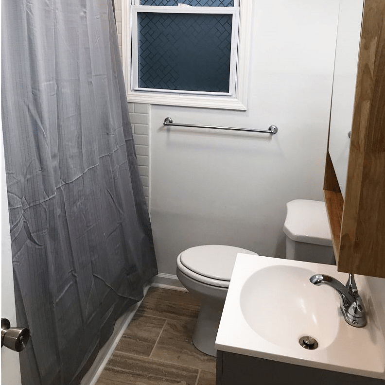 all new fixtures in bath