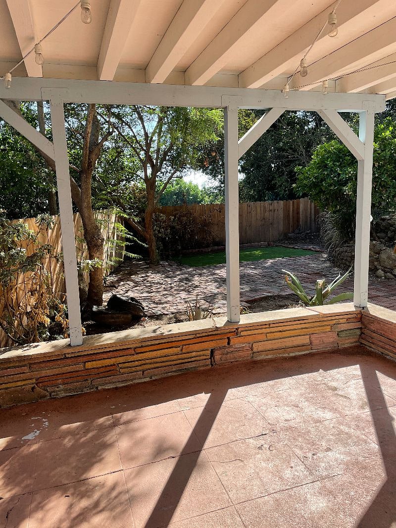 Covered patio