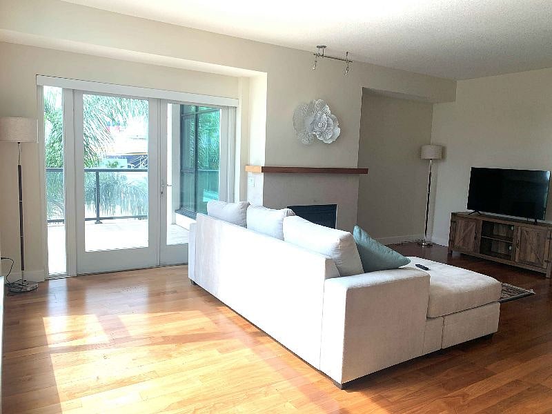Living Room with patio door