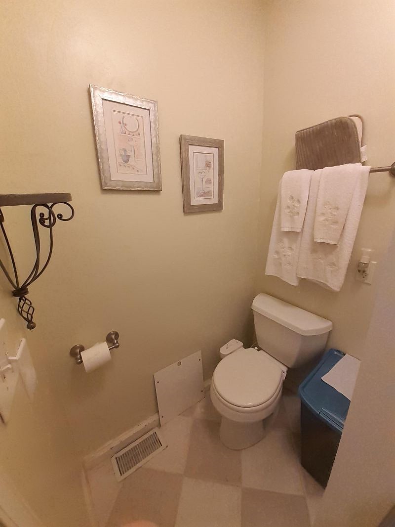 Shared half bath