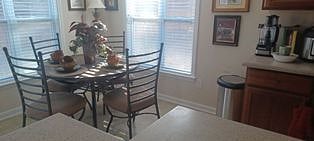 Eat in Kitchen nook.