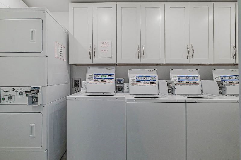Shared Laundry Room. No charge for machines.