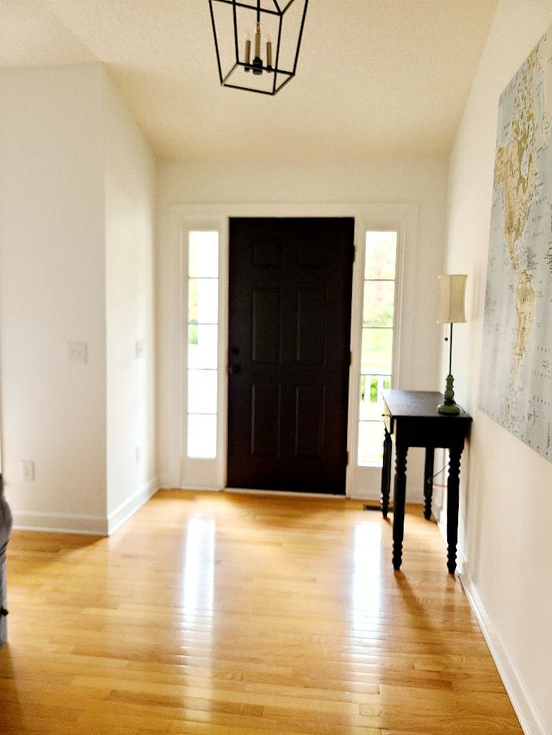 Front door leading to porch.