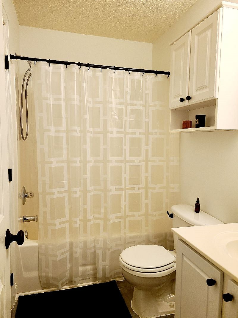 Bathroom off hallway