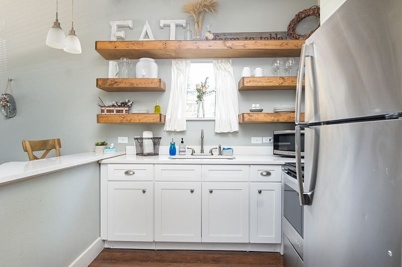 Fully stocked kitchen