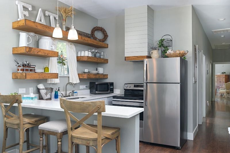 Fully stocked kitchen