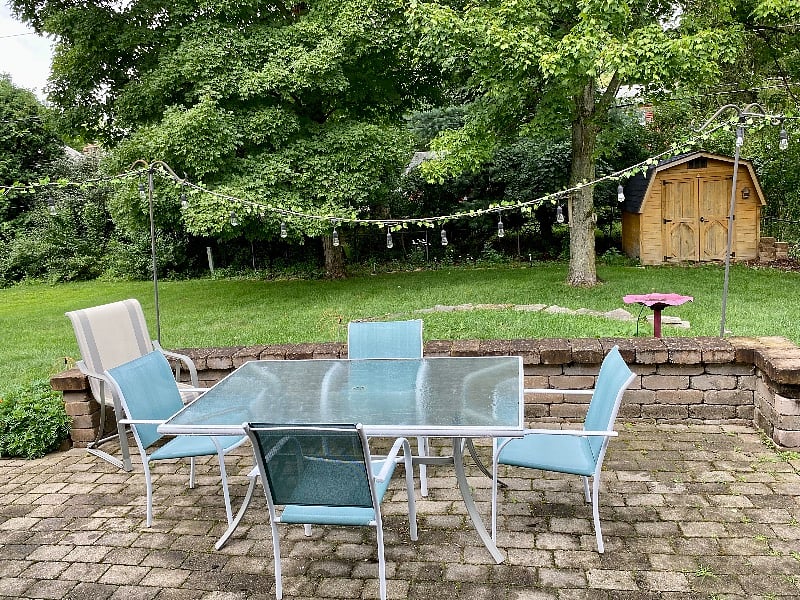 Backyard patio