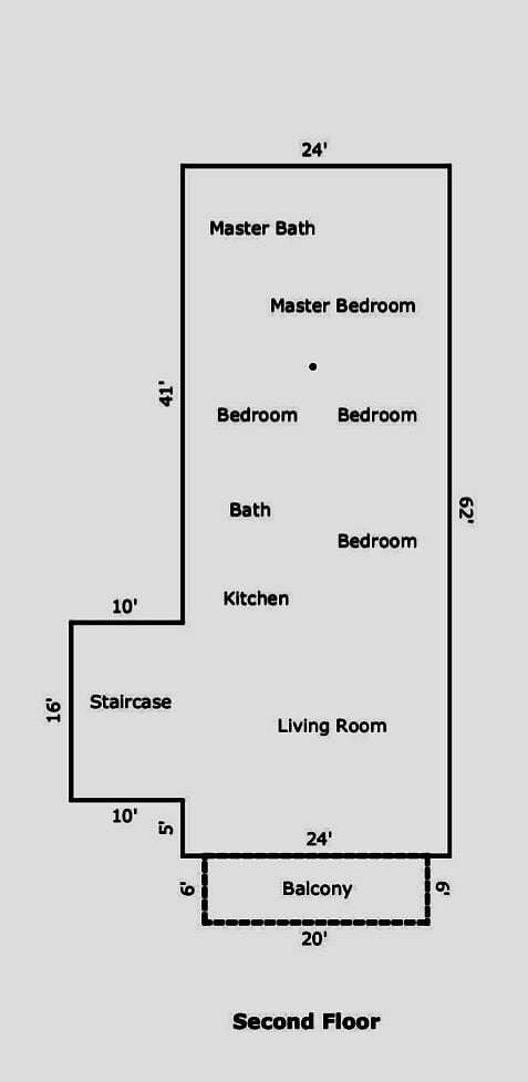 Upstairs 4Bed/2Bath