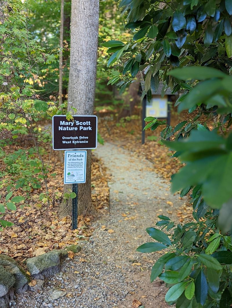 Nature walk just steps from the home.