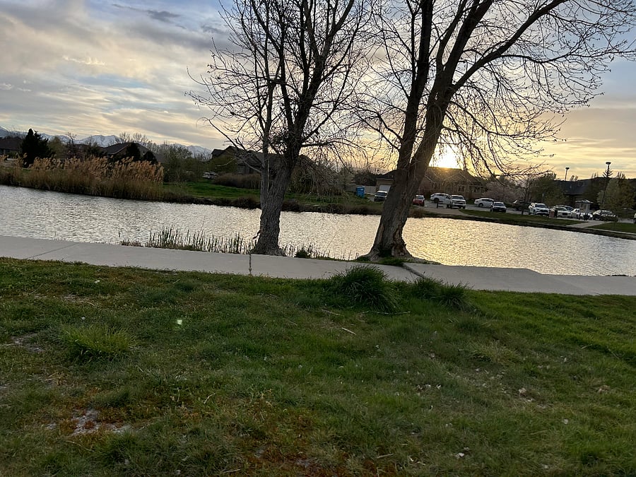 River trail about 1.2 miles away