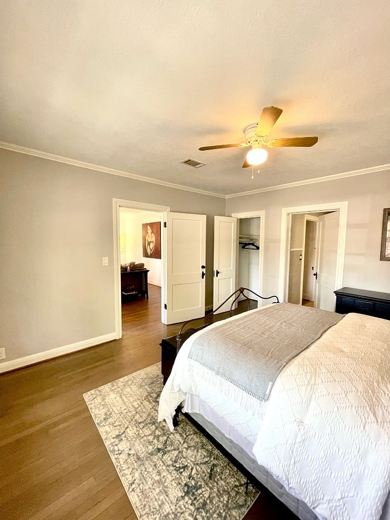 primary bedroom with bathroom access