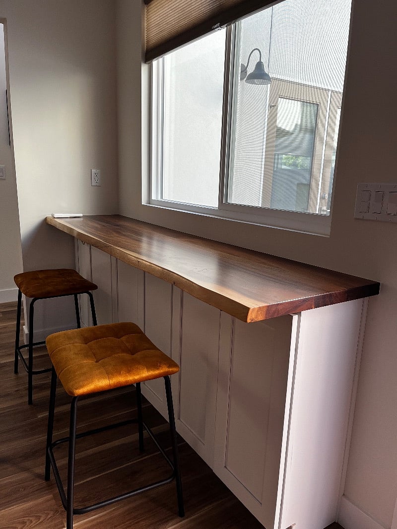 Extra bistro bar or work station.