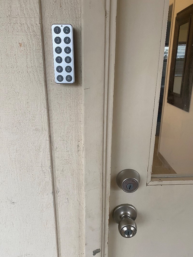 security WIFI door lock with your own personal key code, or unlock the door from your phone