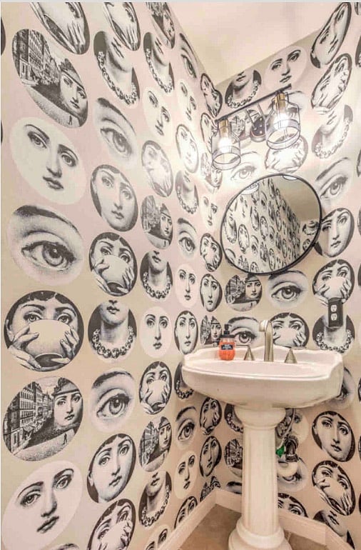 Half bath downstairs.
