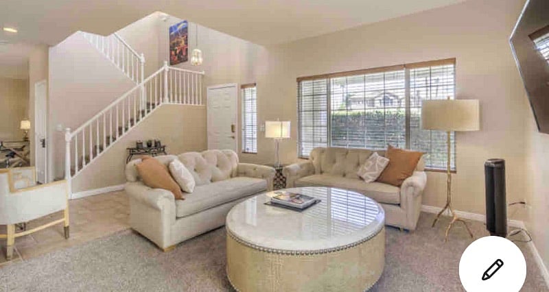 Family room looking towards front door.