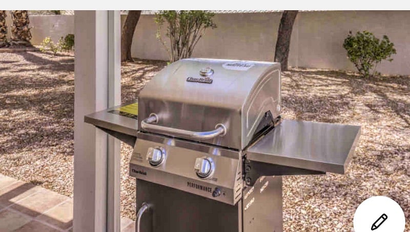 Propane grill.