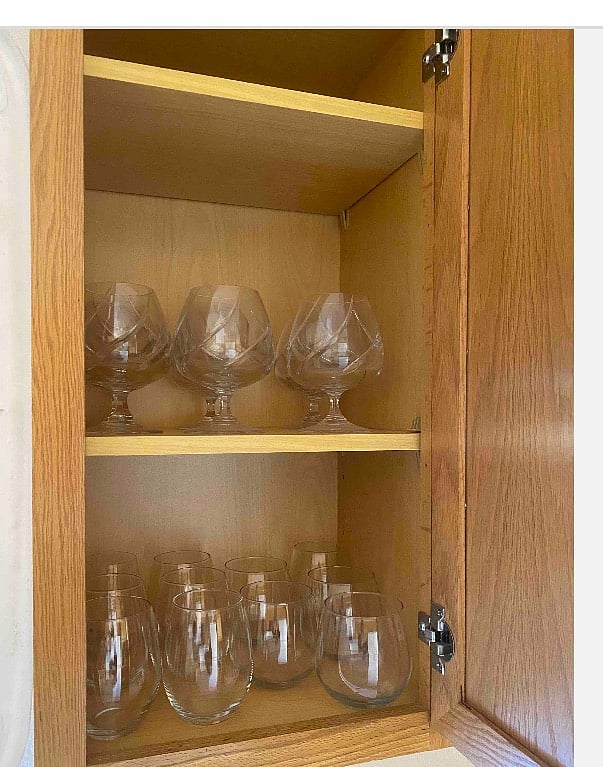 Plenty of stemware.