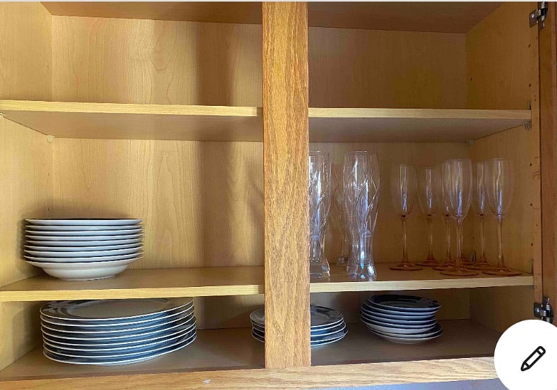 Plenty of dishes and glasses.