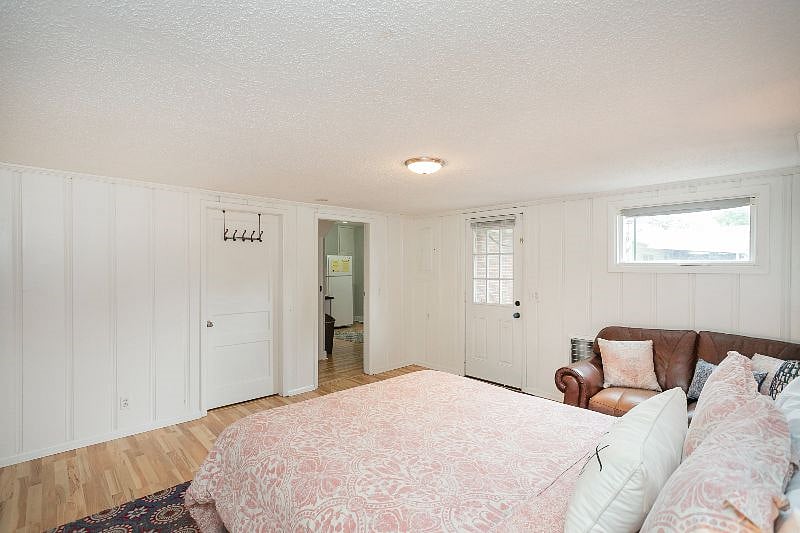 Master bedroom with queen bed, walk-in closet, and dresser (not pictured). W&D are located in this room. 