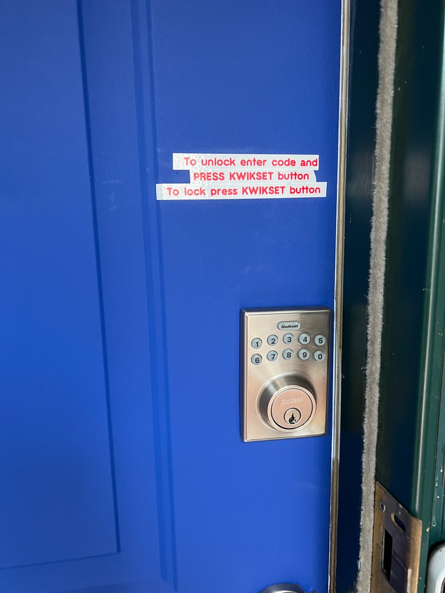 Keypad entry for all private spaces