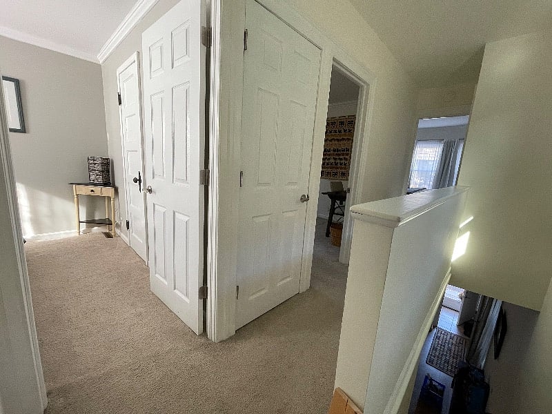 view of second floor hallway