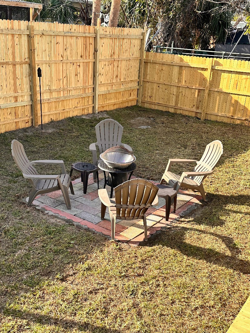 Fire pit area