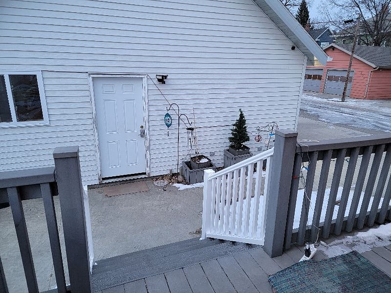 Security Cameras and lots of lights with motion detectors, to light up the way.