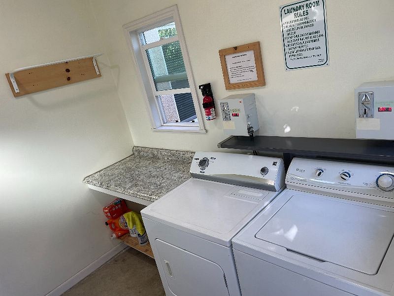 Washer and dryer on property