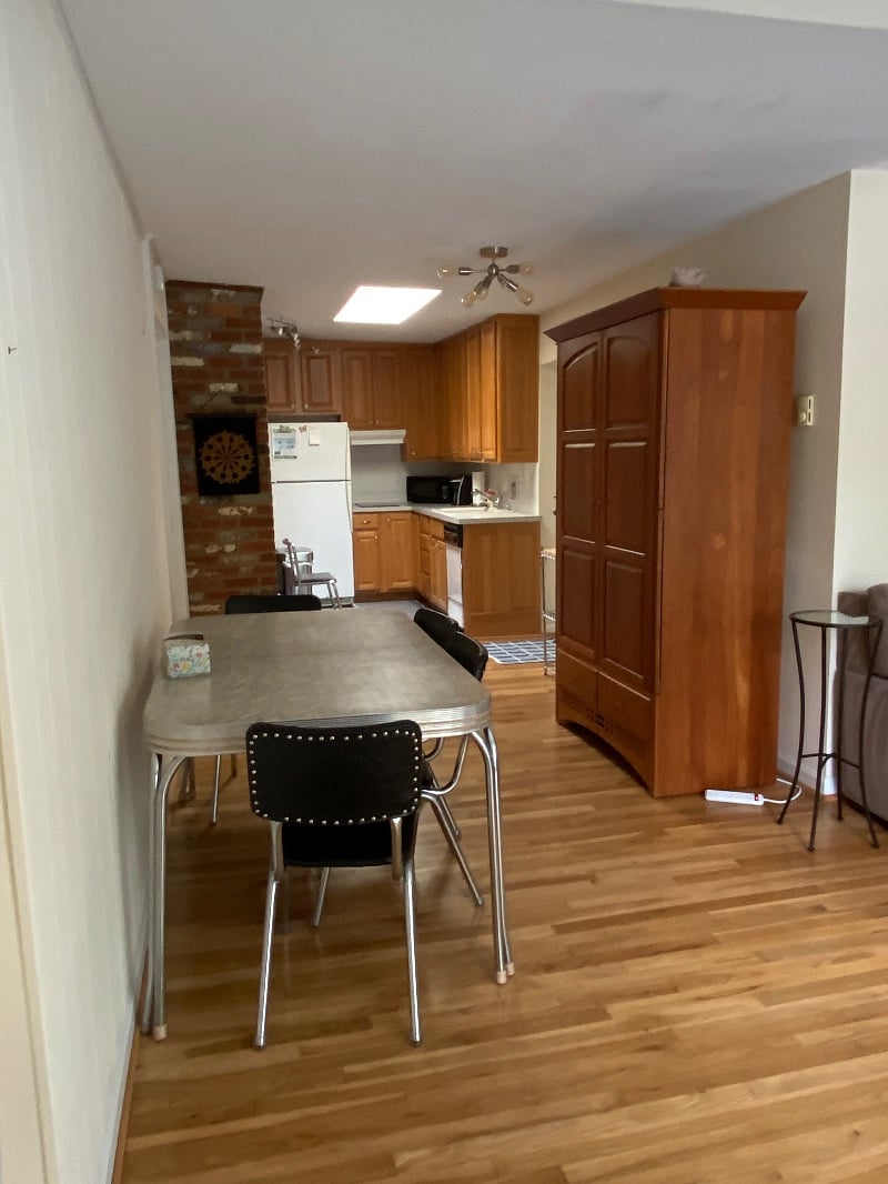 Dining Area/Kitchen with lots of storage!