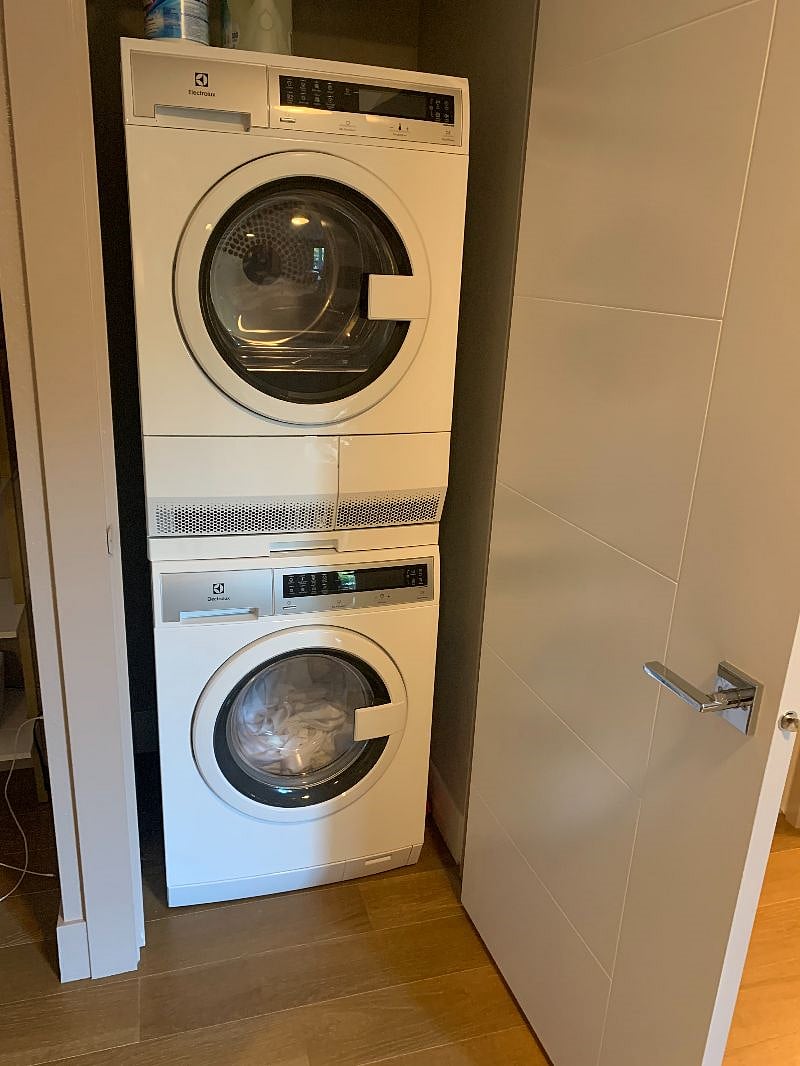 Laundry in the studio.