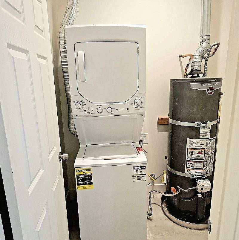 in-unit laundry room