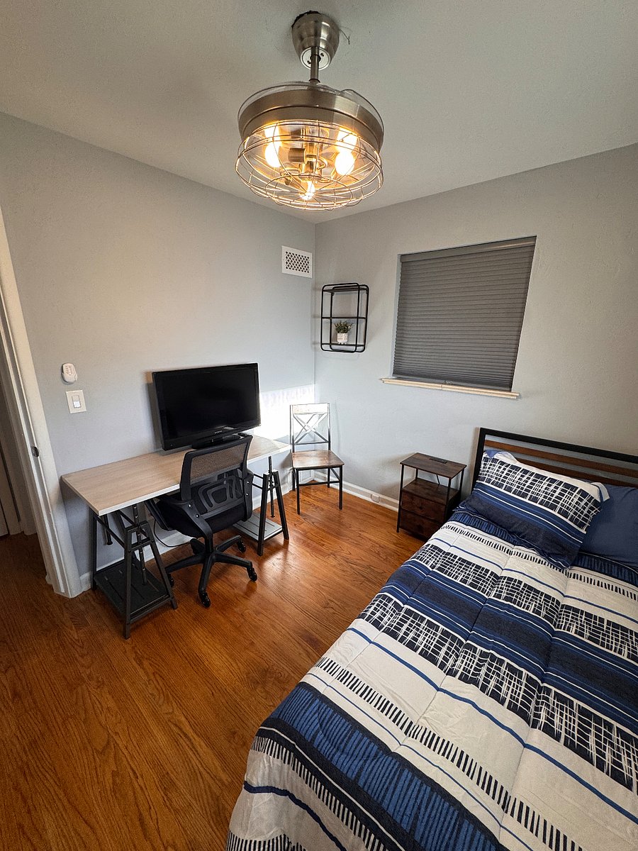 Secondary Bedroom - Work Station, Roku TV/Monitor