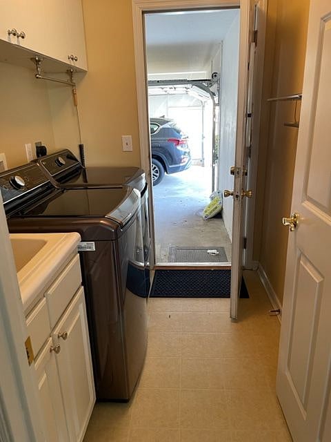 Garage and laundry room