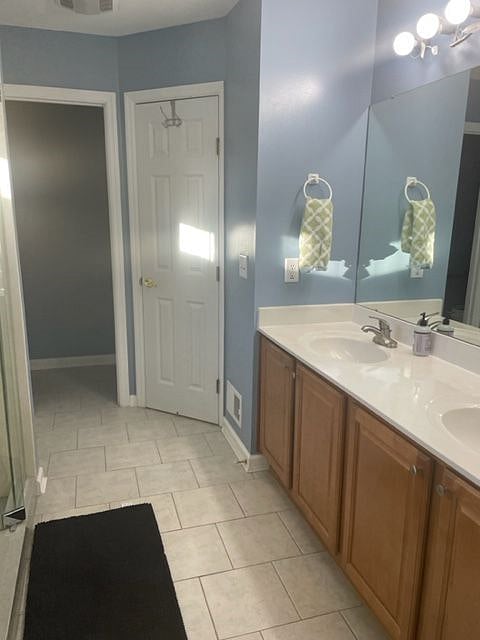 large master bath with large walk in closet