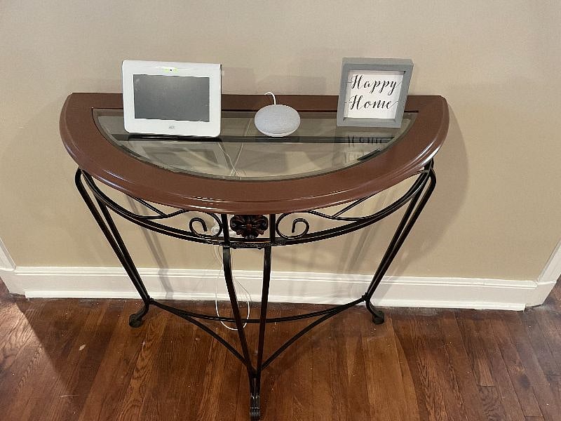 Entry table and security panel