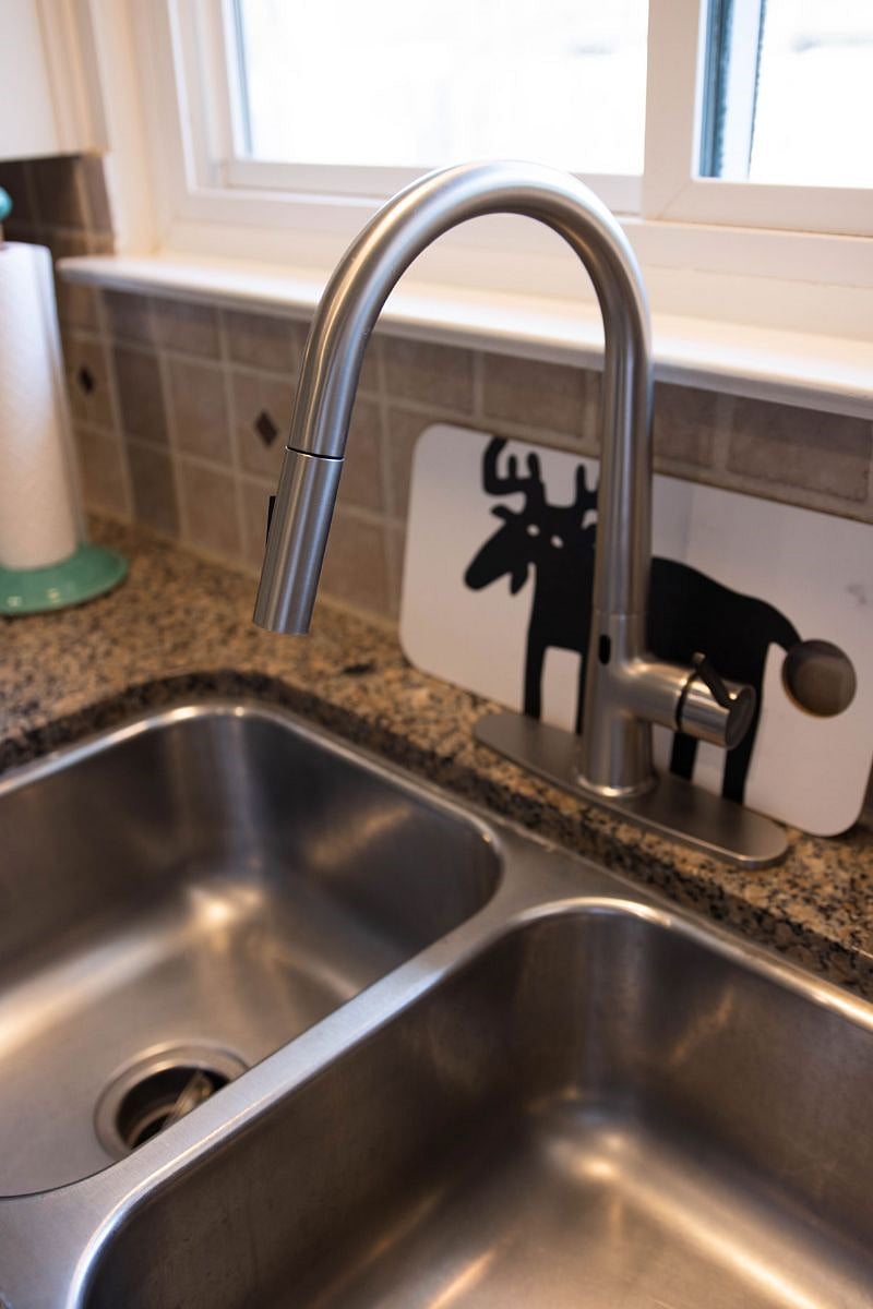 We added a cool faucet that is wave on and off - try it out! It is really kind of fun! 