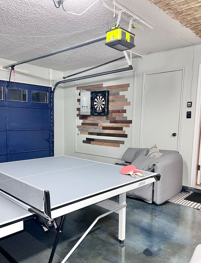 Dart Board and Ping Pong Table 
