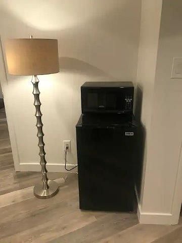 Mini Fridge and Microwave in Room