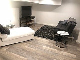 Sofa sleeper with lounge and 55" Smart TV