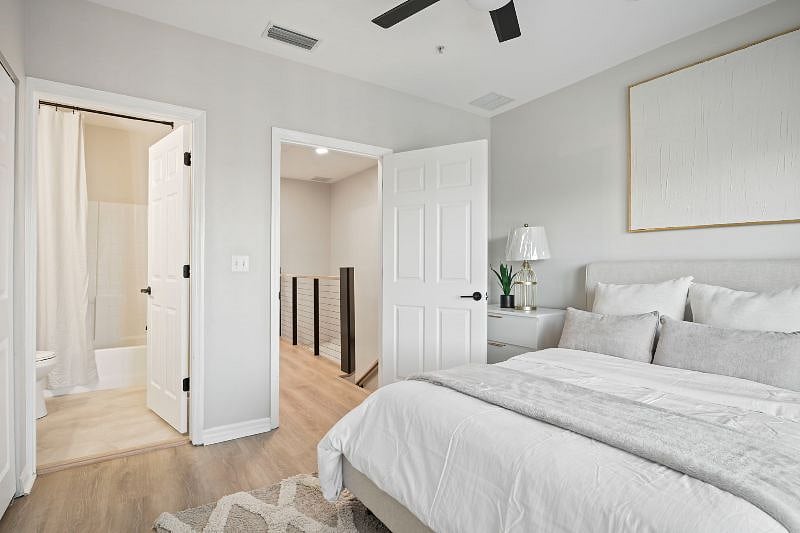 Room 2 is our 3rd Floor Guest Bedroom and Private Bathroom. Rental rate is $1200 with street parking. Does NOT include a TV.