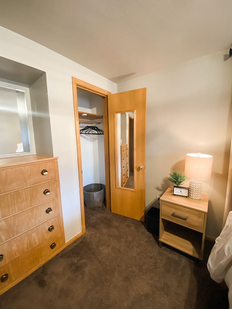 Each closet will have a laundry bin