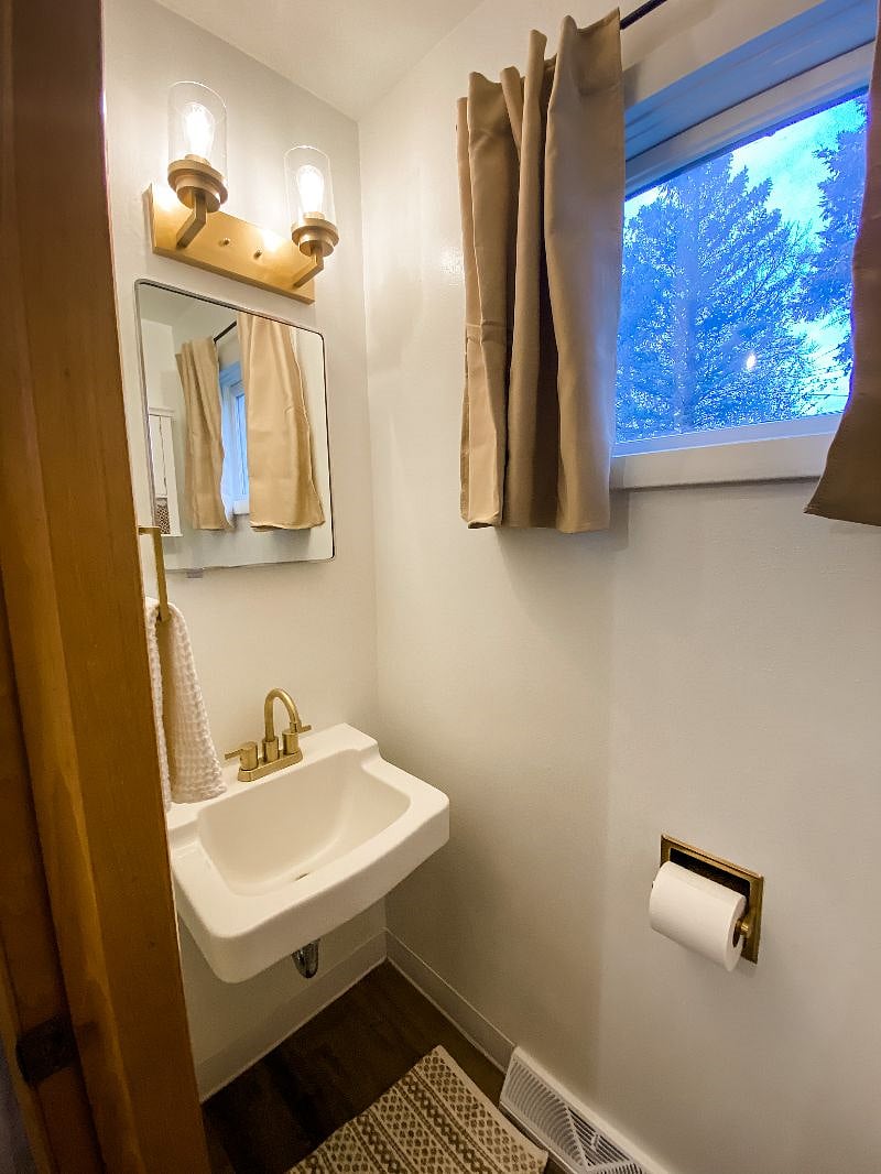 Main floor half bath