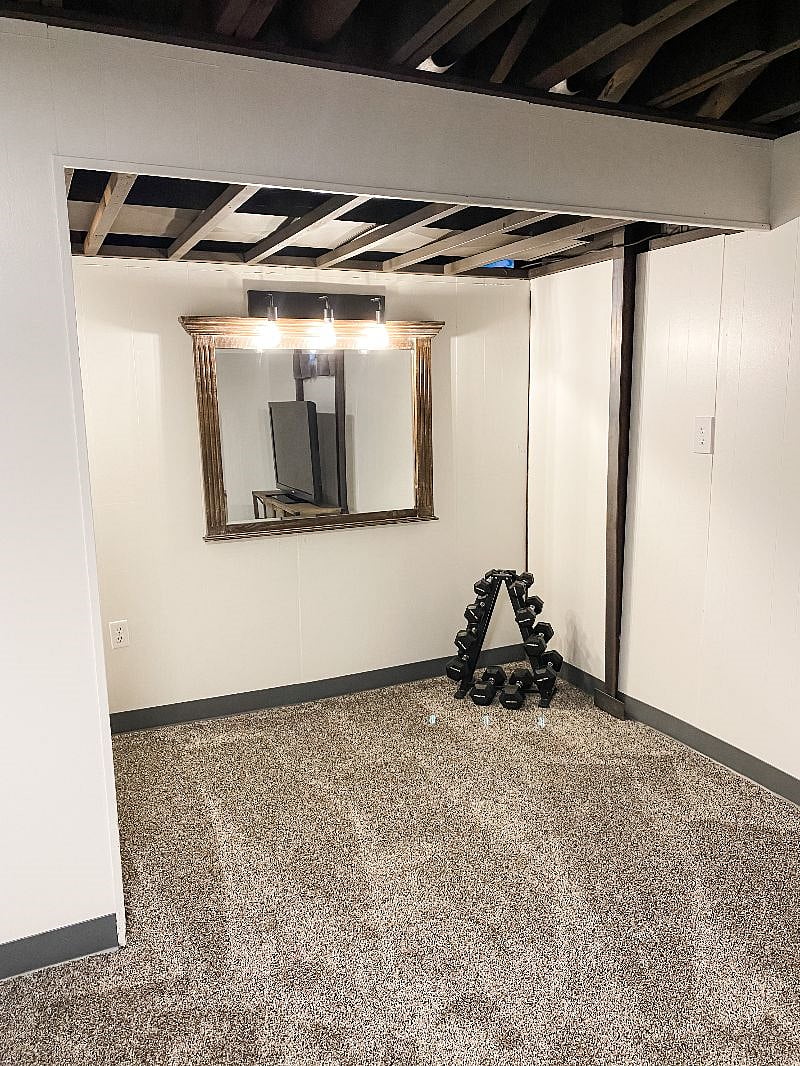 Dumbbell weights in basement